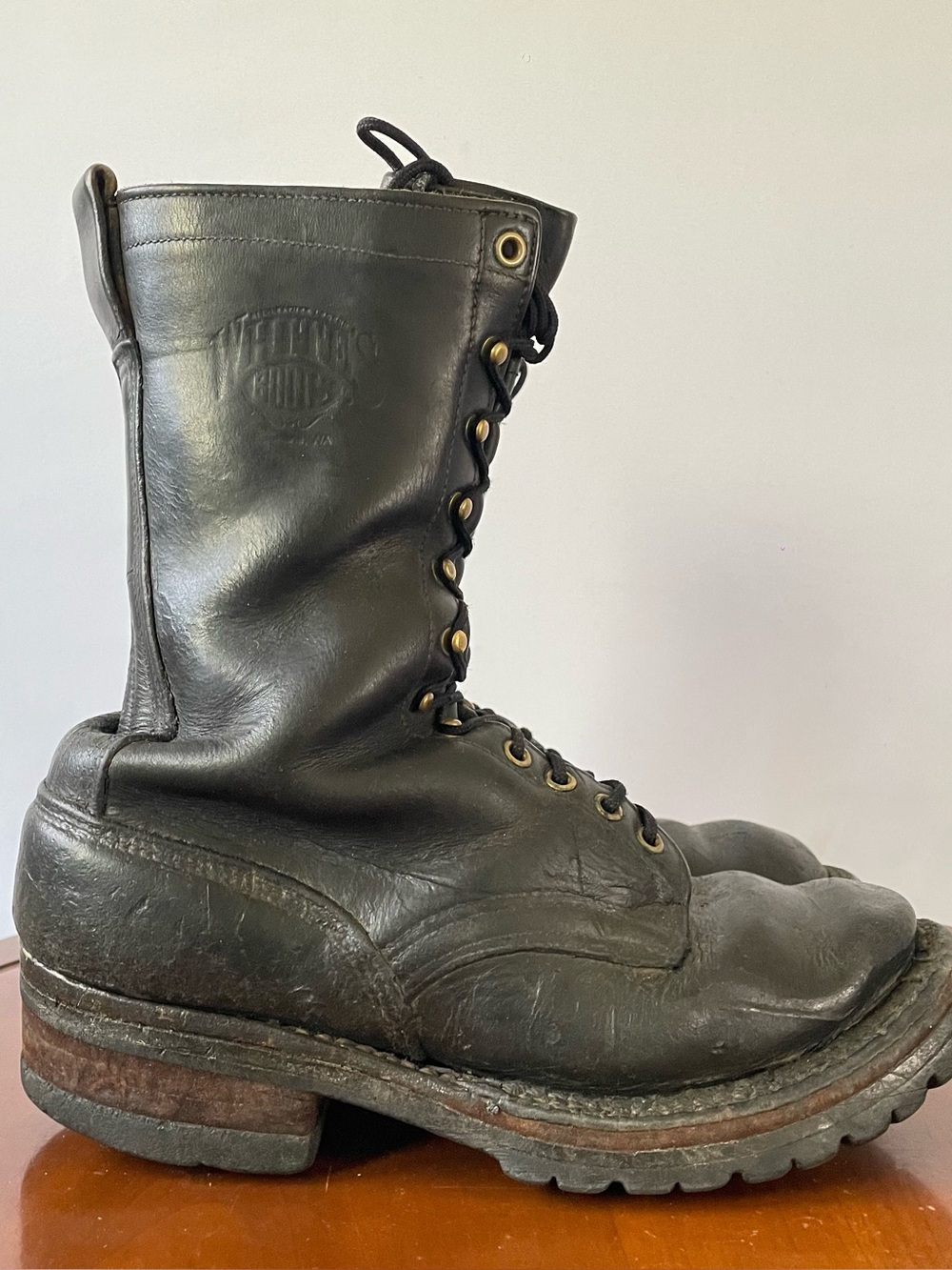 White's Smoke Jumper logging boots | US 9